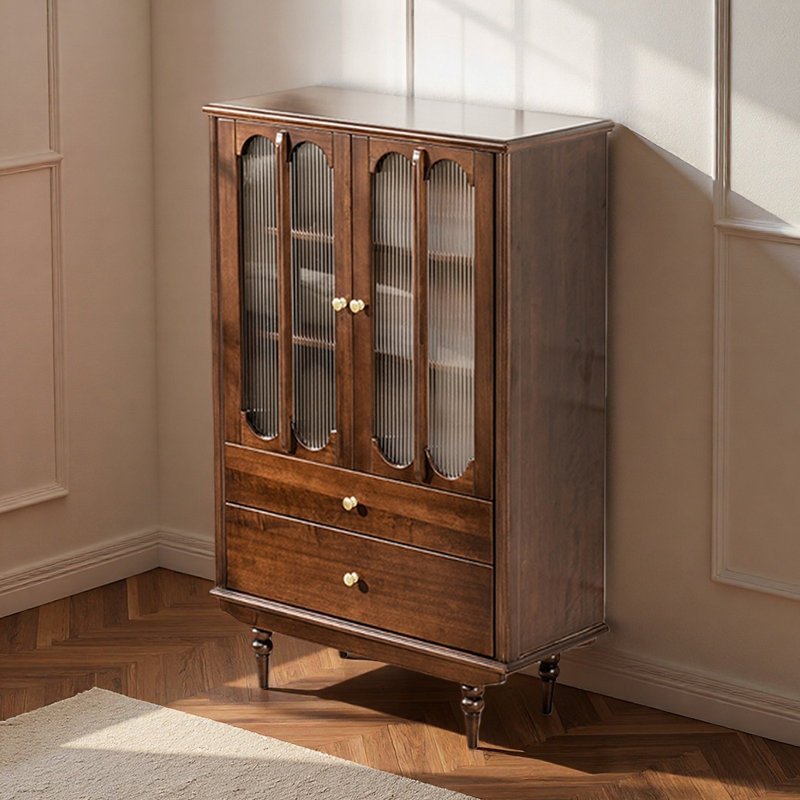 Bibliothèque de rangement à la française, Marron foncé