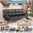 71 Inch Convertible Faux Leather Futon Sofa Bed with Adjustbale Arms,Loveseat Sleeper For Living Room, Bedroom, Studio, Apartment, Dorm, Home Office, Small Space