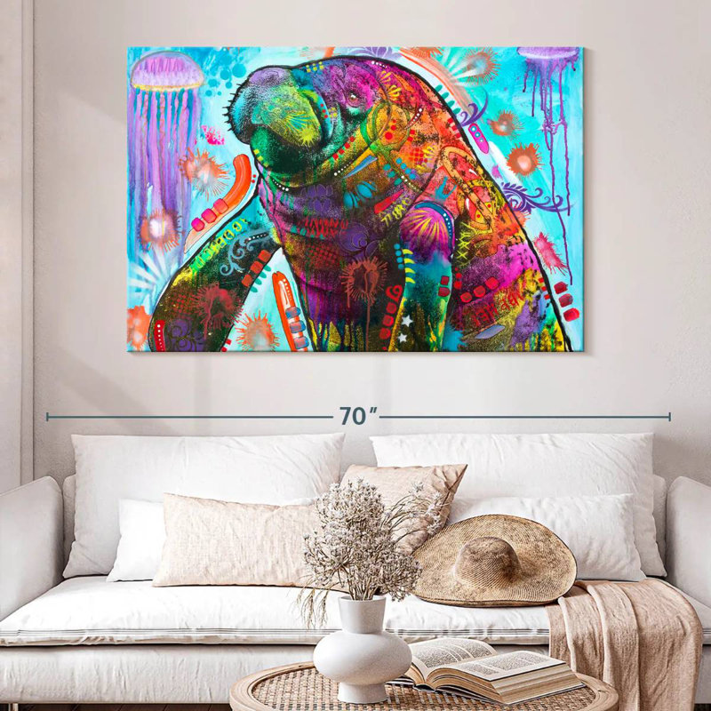 Manatee, 34" H x 51" W