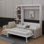 Queen-Size Murphy Bed With Sofa And Storage Unit-2024537071