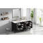 Meuble-lavabo de 60 po pour lavabo double, construction en bois massif, design rétro, lavabo en céramique avec trop-plein en métal, meuble-lavabo ajustable avec tiroir de rangement de 60 po, style rétro élégant et armoire-130058257