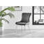 Tierra Glass and Chrome Metal Round Dining Table with 4 Luxury Velvet Dining Chairs-102216443
