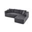 Canapé modulaire de 105 po avec canapé en forme de L et canapé-lit modulaire sans dossier de 105 po-978708526-978708527