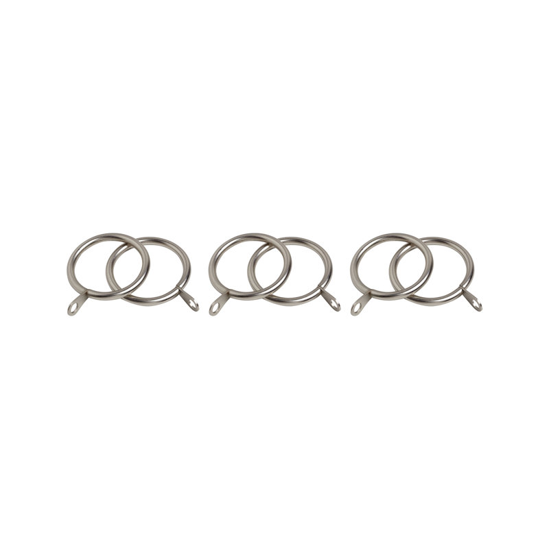 22-25Mm Finesse Unlined Rings PK6, Satin Silver
