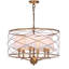 Lustree tambour 6 lumières unique Haltwhistle