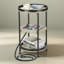 Industrial Round Side Table With Charging Station And 3 Shelves, End Table With USB Ports And Outlets For Living Room, Bedroom, Or Small Spaces