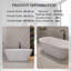 Baignoire de trempage autoportante en acrylique 66 po