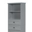 Grande armoire de rangement avec 3 tiroirs et tablettes réglables pour la salle de bain, la cuisine et le salon-432638560