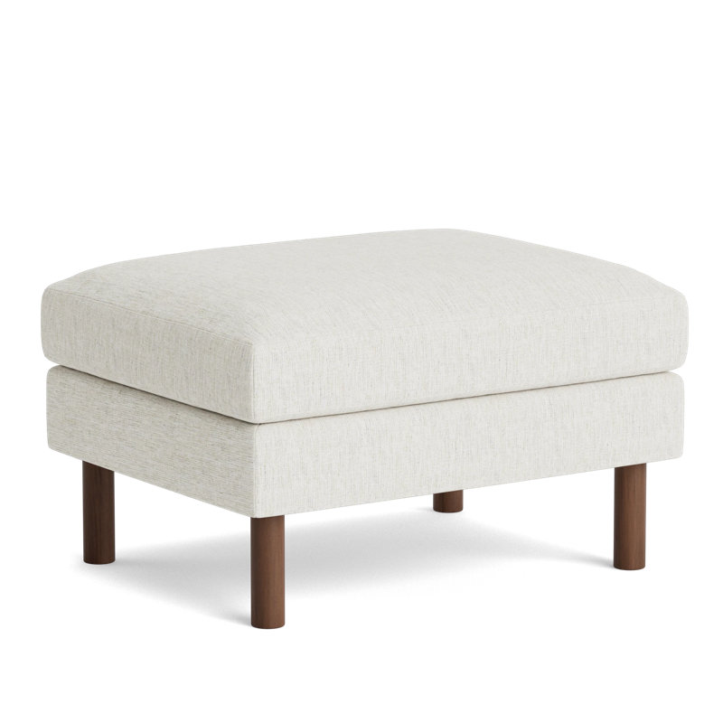 Laguna Ottoman, Performance Weave - Snow
