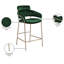 Tabouret de comptoir en velours beige Yara-75000050