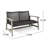Backyard Grey , Wood Frame With Iron Accents, Weather- Construction Outdoor In Grey, Base To Severe Weather-978195741