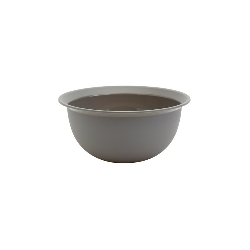 4 Piece Round Gray Plastic Mixing Bowls and Colander Set