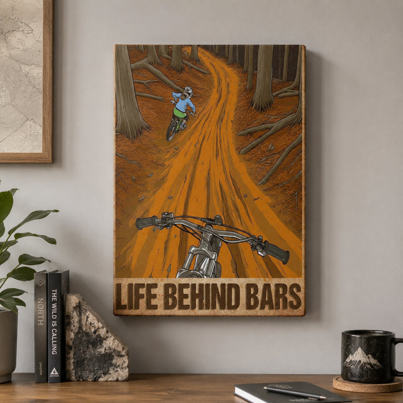 Art mural sur toile Life Life Derrière, L 24 po x H 36 po