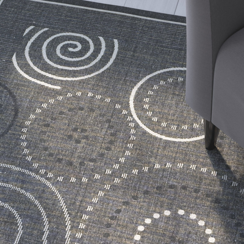 Tapis d'intérieur / extérieur Carole-Louise, Rectangle 5 pi 3 po x 7 pi 7 po