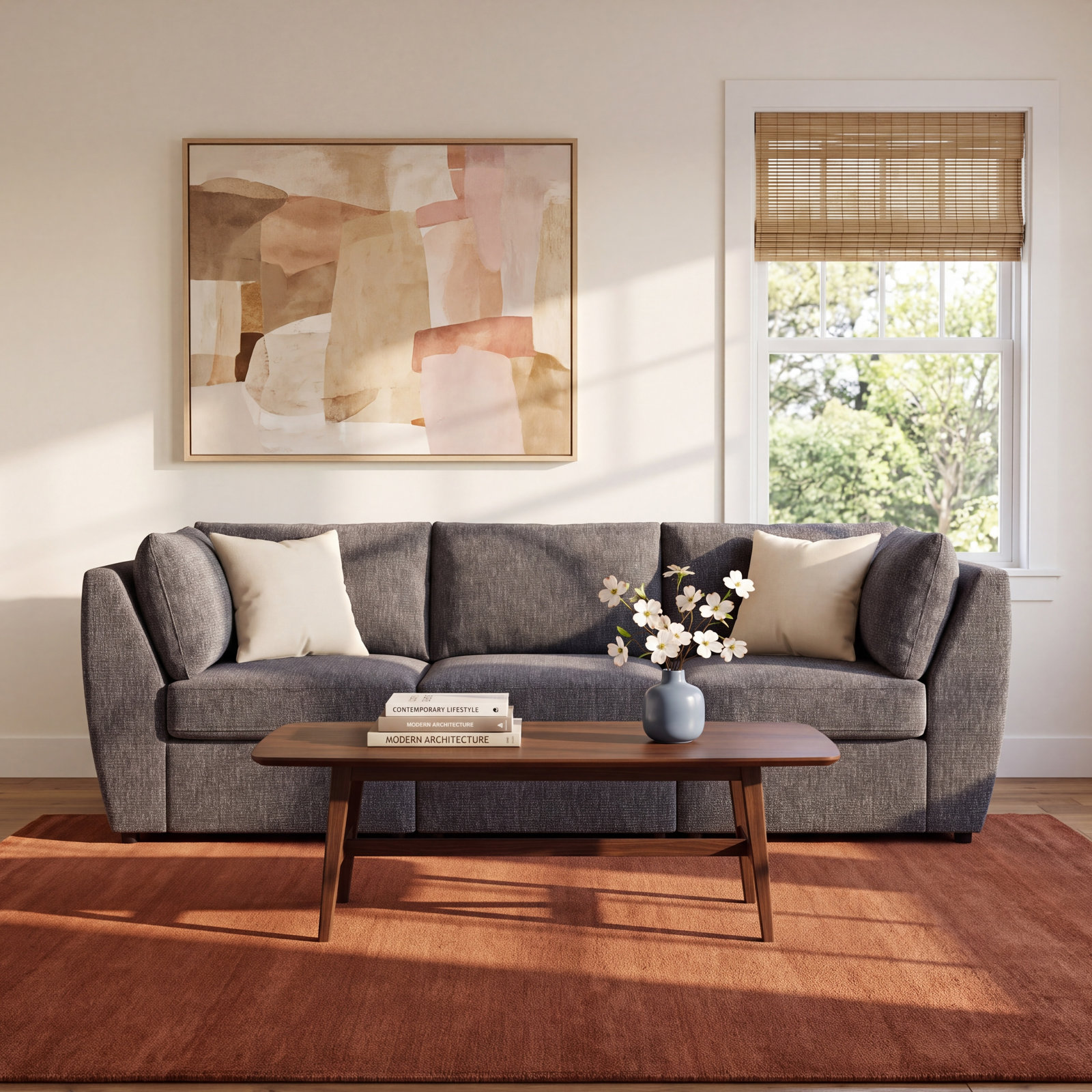 Caldwell 105" Modular Sofa, Valet Carbon
