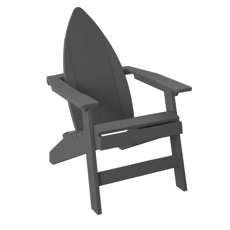  Chaise de surf Adirondack-Nose. Gris anthracite, Gris anthracite