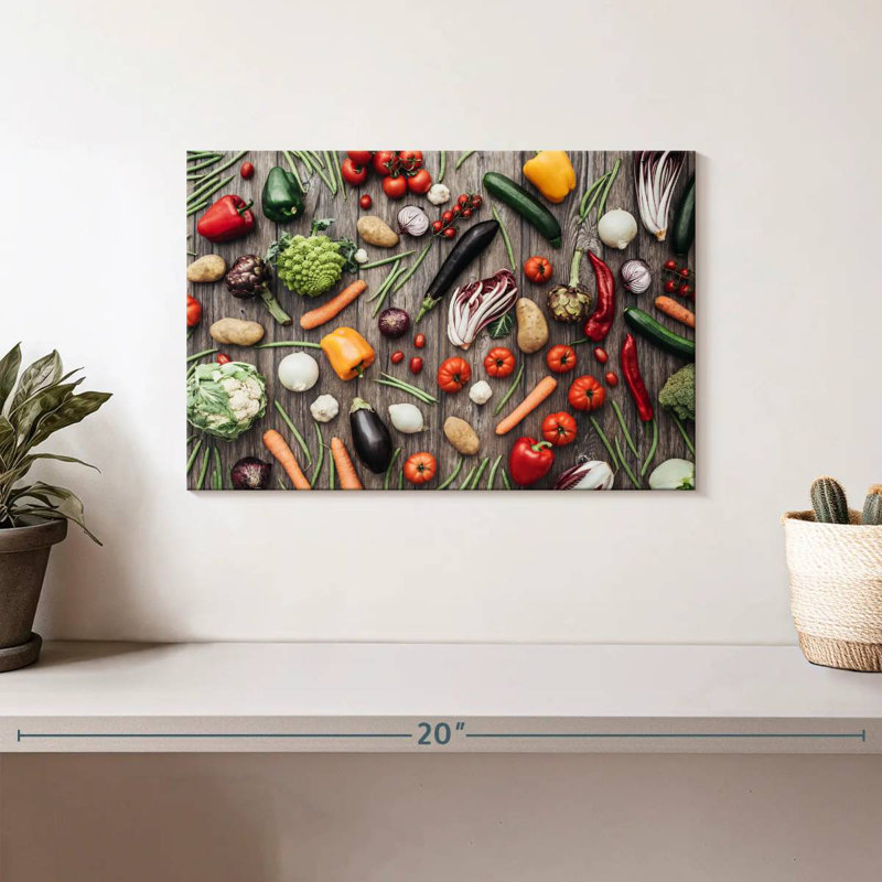 Yarlin Organic Vegetables, 8" H x 12" W
