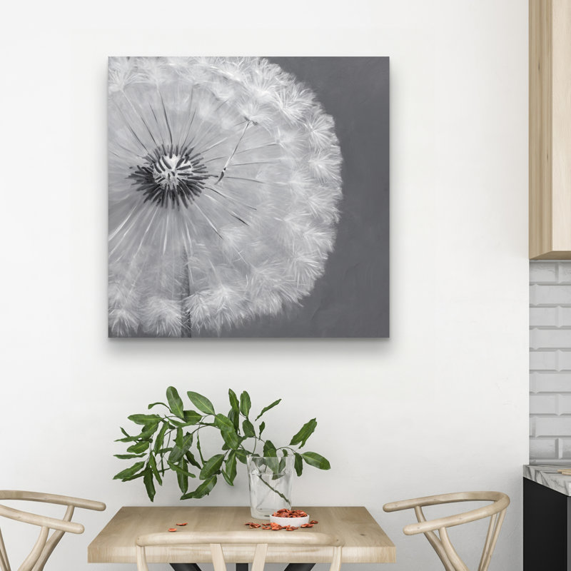 Dandelion puff ball - 32"x32" art on canvas