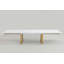 Roma White Gold Dining Table