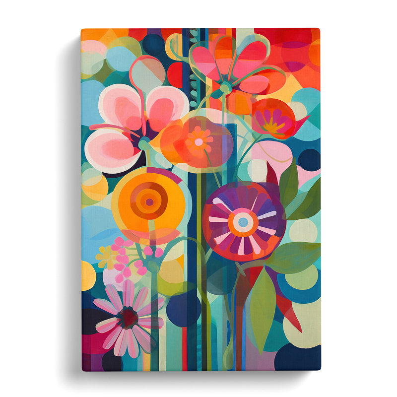 Gisa Flowers Orphism Vol.2 - Wrapped Canvas Print, 76cm H x 50cm W x 3cm D
