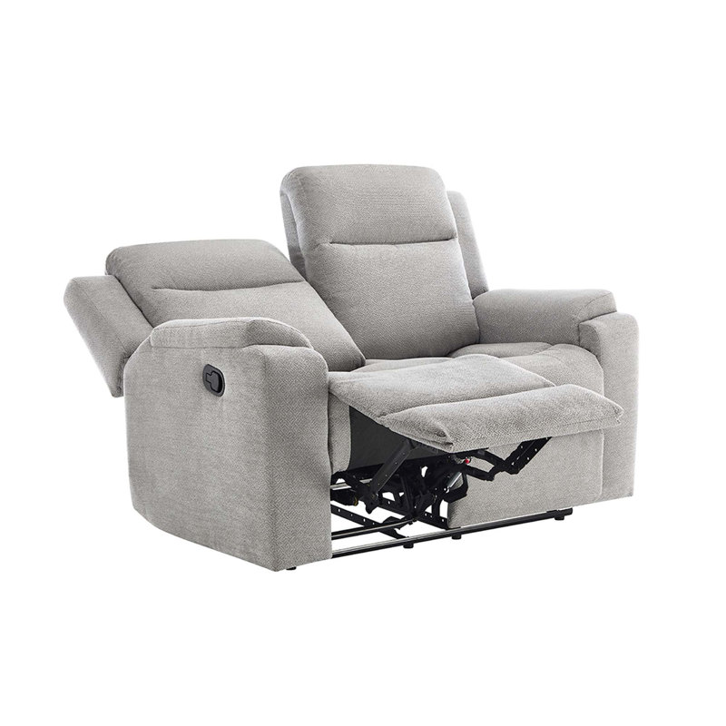 2 Seater Chenille Reclining Sofa, Grey