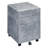 Faux Concrete Look Silver File Cabinet With 3 Drawers For Document Storage Stylish 3 Accent Modern Office