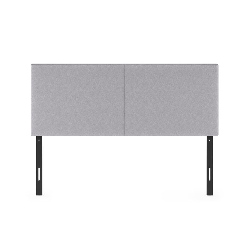 Tête de lit tapissier Karp, gris, Double