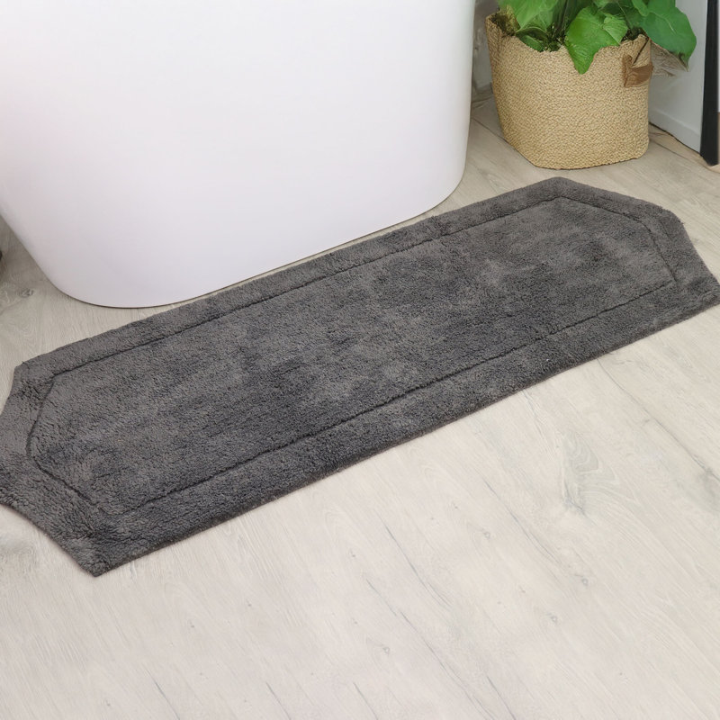 Tapis pour salle de bain Morissette, L 22 po x L 60 po, Gris