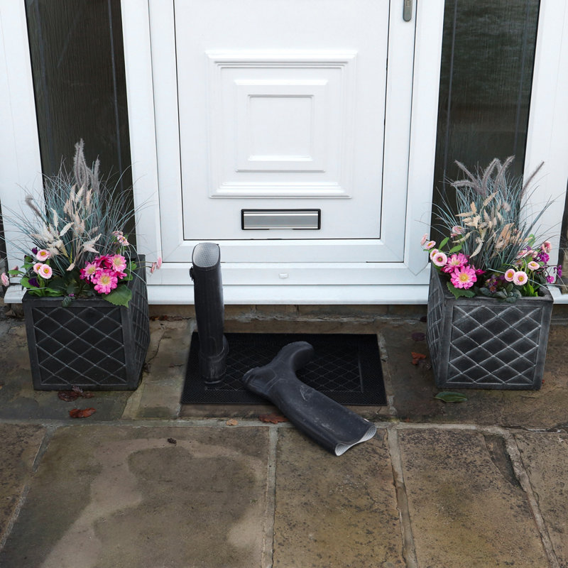 Non-Slip Geometric Outdoor Doormat