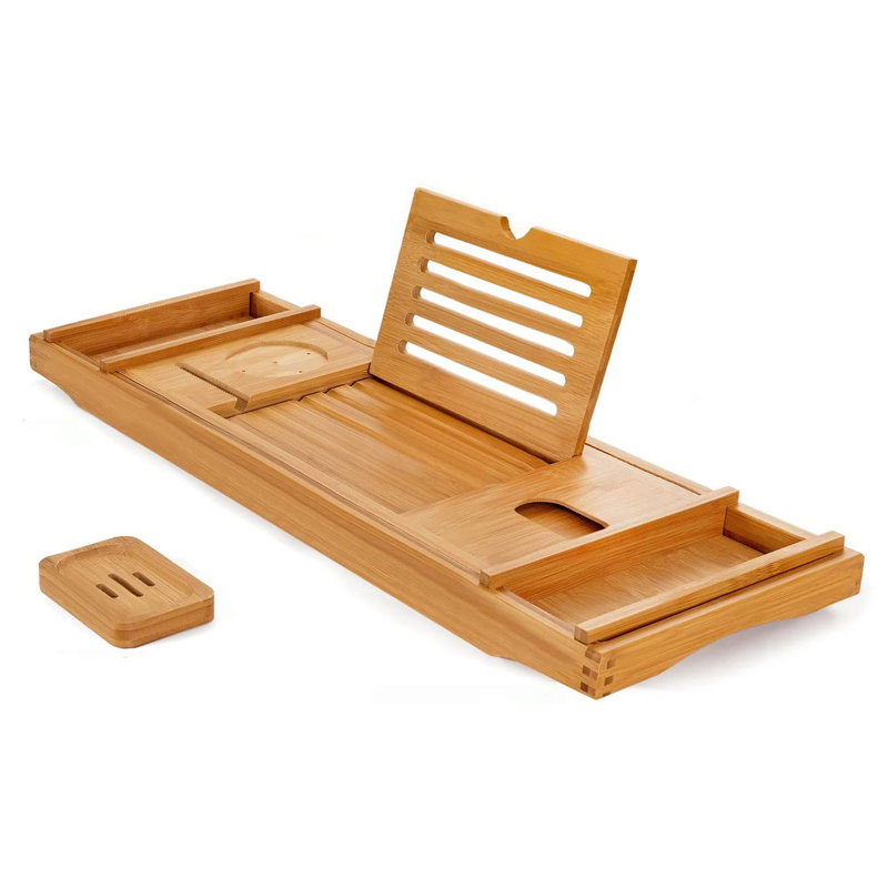 Eras Bamboo Bath Caddy, Natural