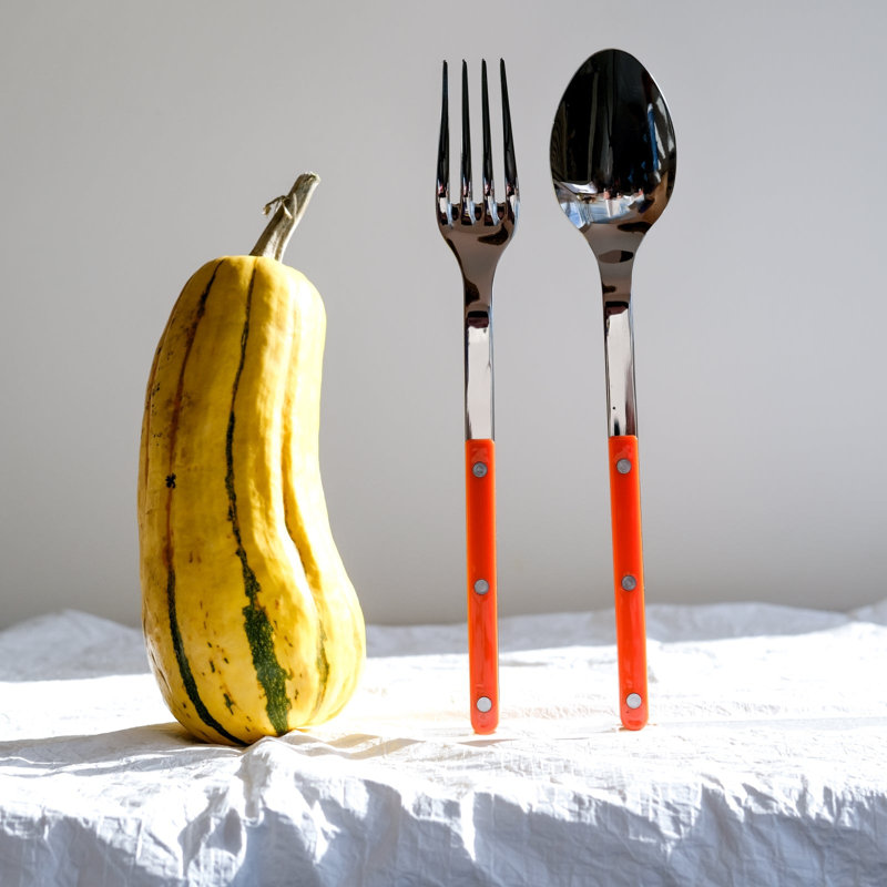 Bistrot Solid 2 - Piece Flatware Set, Orange