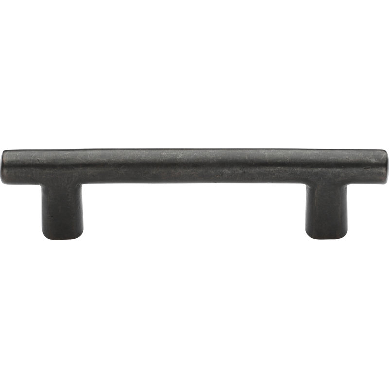 Straight Rustic Bar Pull, Dark Bronze, 8 ½"