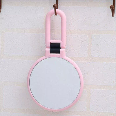 Round Mirror with Hooks