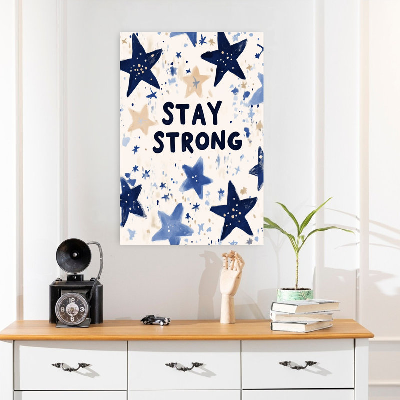 «Starry Resolve Abstract Dreamy Whimsical Landscape Nature», art mural, H 24 po x l 16 po