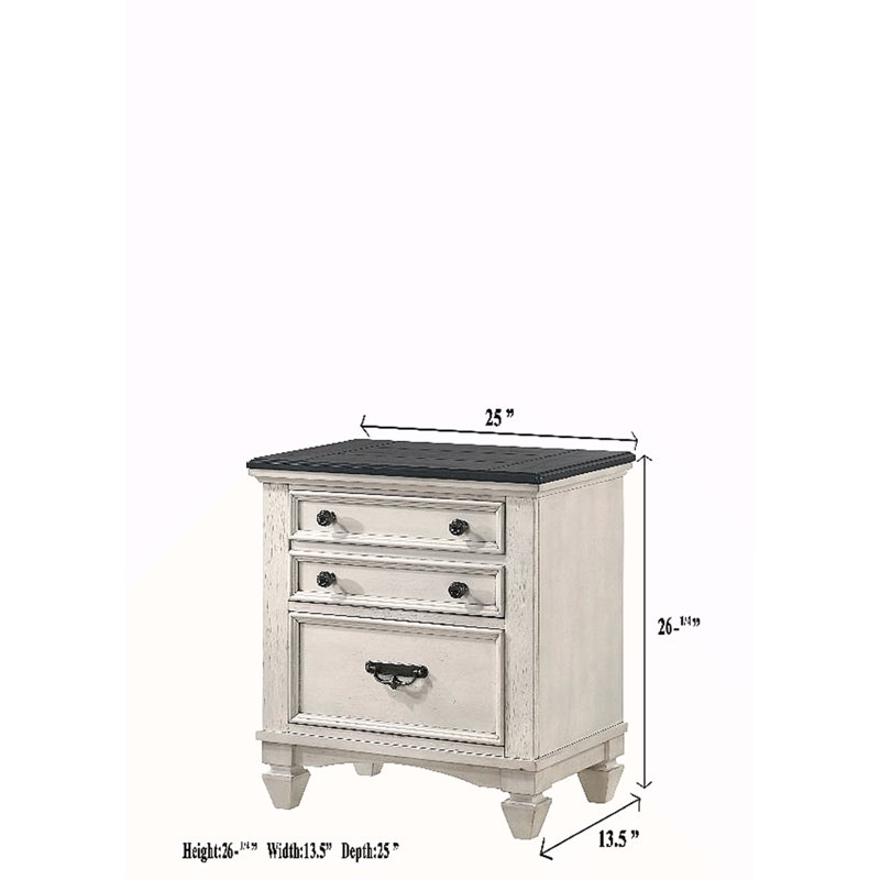 Table de chevet décorative - Beige