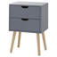 Harrogate 40cm W Solid + Manufactured Wood Bedside Table