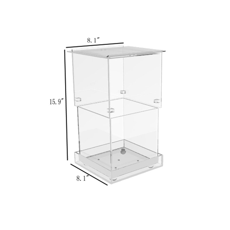 FixtureDisplays® Terrarium, Plexigalss Clear Acrylic 90Day Lead Time 14732