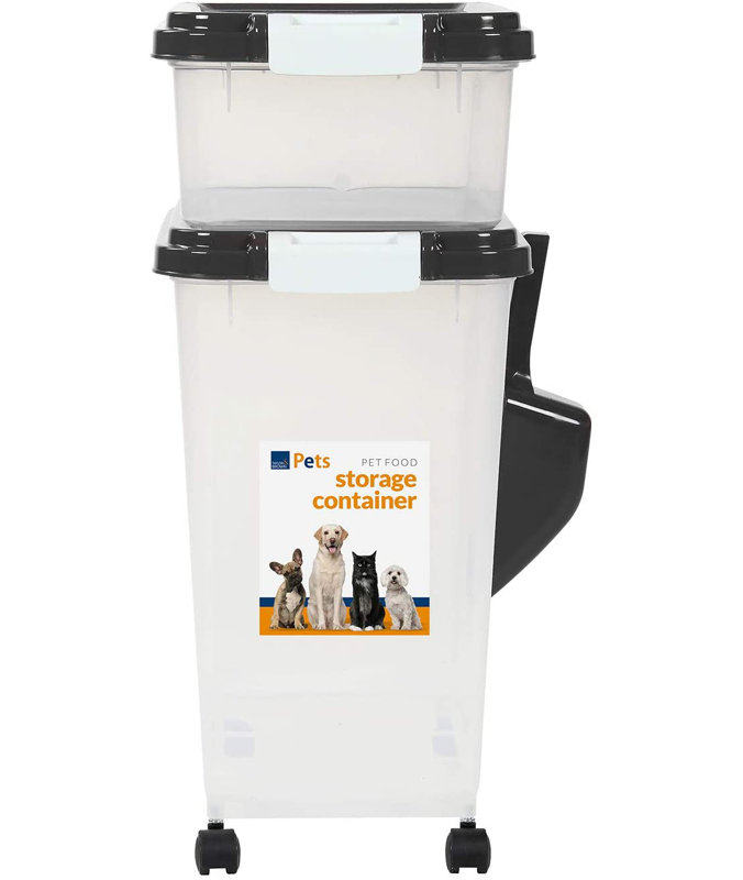 Taylor Food Storage Container, Black/White/Transparent