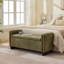 Banc de rangement moderne avec base en bois massif, banc d'entrée élégant pour le rangement de chaussures, les sièges de chambre à coucher et l'organisation à la maison-129879291