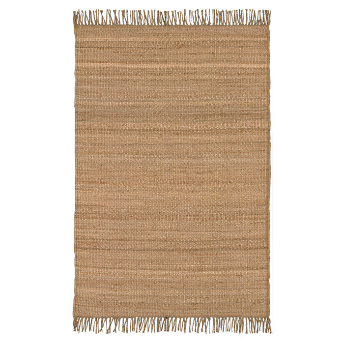 Handmade Flatweave Brown Area Rug, Rectangle 6' x 9'