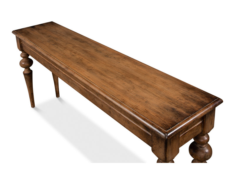 Hudson 73'' W Solid Wood Console Table, Brown