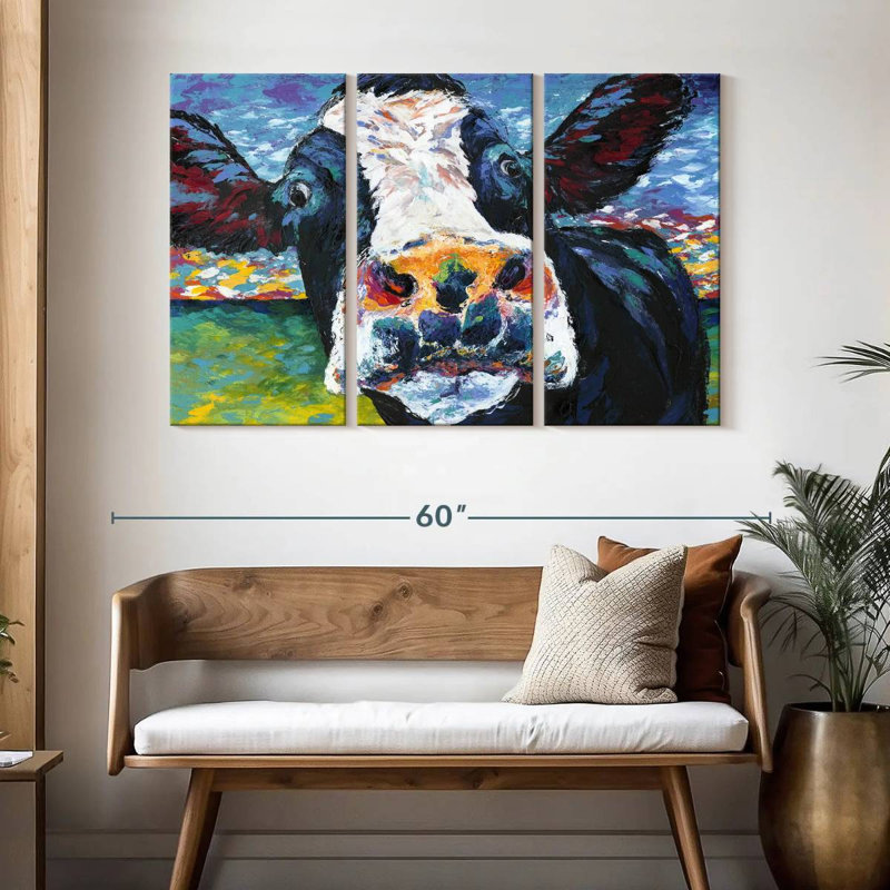 Brampt Curious Cow II, 32" H x 50" W