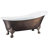 60" x 28" Clawfoot Soaking Acrylic Bathtub