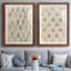 «Vintage Blockprint I», reproduction de cadre photo sur toile 2 pièces-335003635-335003636