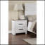 Table de chevet 2 tiroirs blanc