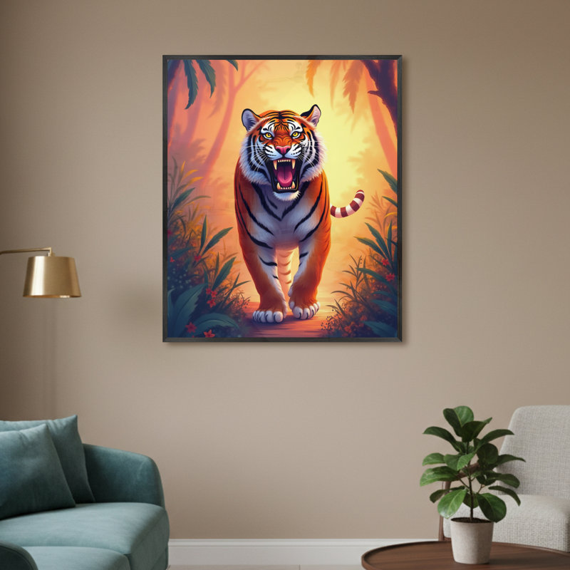 Single Picture Frame LED Illuminated Wall Art Wall Art on Glass / Aluminium, 60cm H x 50cm W