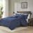Woolrich Perry Blue Oversized Denim 100% Cotton 5-Piece King/Cal King Comforter Set-24070994