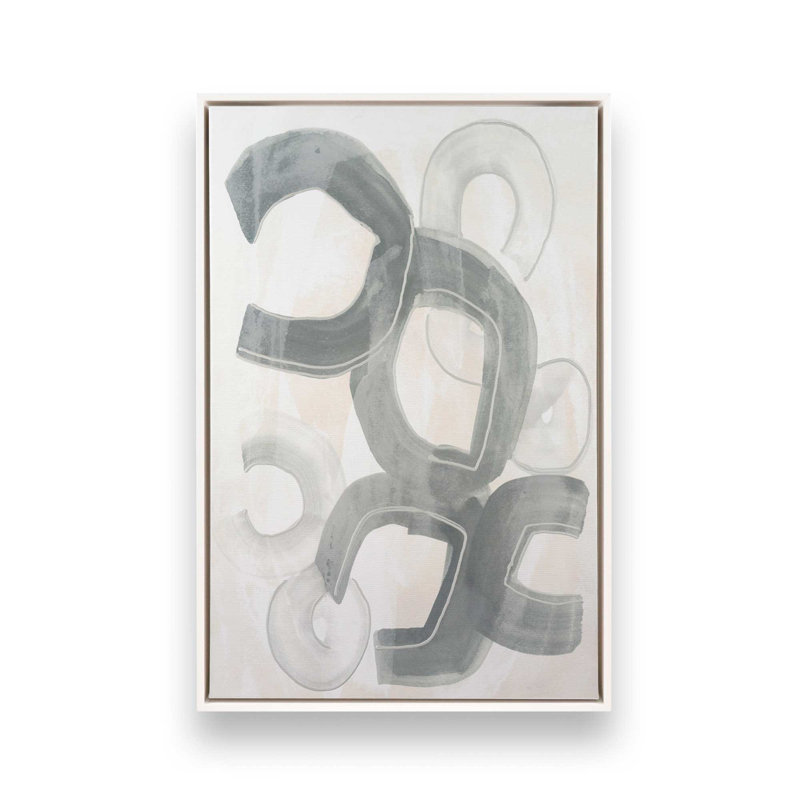 «Granite Turntable II» par June Erica Vess, reproduction d'art sur toile, H 40 po x l 30 po, Blanc