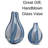 Mia Teardrop Striped Handblown Glass Vase Set-Striped Artistry for Your Home-1334335920
