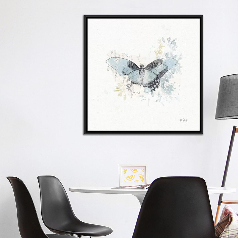 «Floresta IV», reproduction d'impression sur toile tendue, H 18 po x l 18 po x P 1,5 po, Toile encadrée noire, Pas de tapis